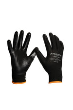 Cargue la imagen en el visor de la galería, Guante de nylon negro con nitrilo en palma 6816