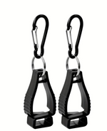 Cargue la imagen en el visor de la galería, Clip sujeta guantes negro 2 piezas